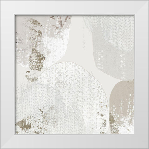 Lacing II White Modern Wood Framed Art Print by Reeves, Tom