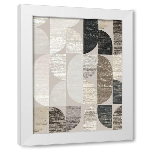 Shape and Form I  White Modern Wood Framed Art Print by Reeves, Tom