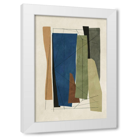Sync I  White Modern Wood Framed Art Print by Reeves, Tom