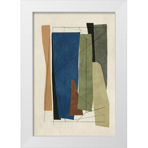 Sync I  White Modern Wood Framed Art Print by Reeves, Tom