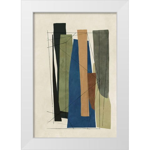 Sync II White Modern Wood Framed Art Print by Reeves, Tom