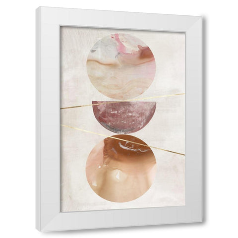 Balance of Blush I  White Modern Wood Framed Art Print by Reeves, Tom