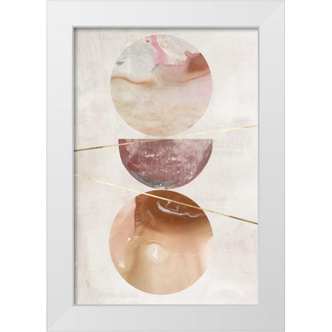 Balance of Blush I  White Modern Wood Framed Art Print by Reeves, Tom