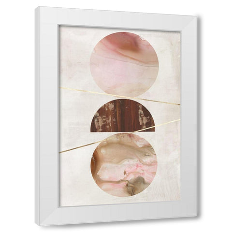 Balance of Blush II  White Modern Wood Framed Art Print by Reeves, Tom