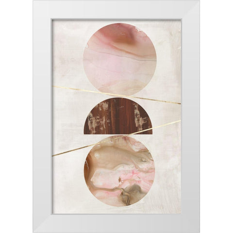 Balance of Blush II  White Modern Wood Framed Art Print by Reeves, Tom