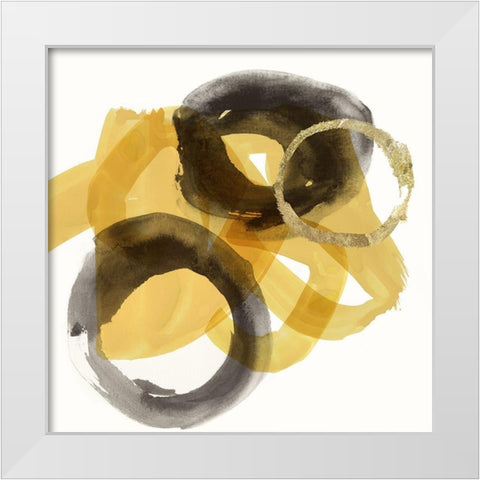 Dynamo II White Modern Wood Framed Art Print by Reeves, Tom