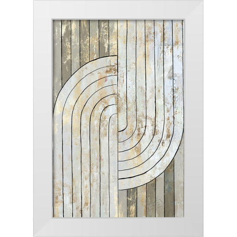 Art Deco Geo II  White Modern Wood Framed Art Print by Reeves, Tom