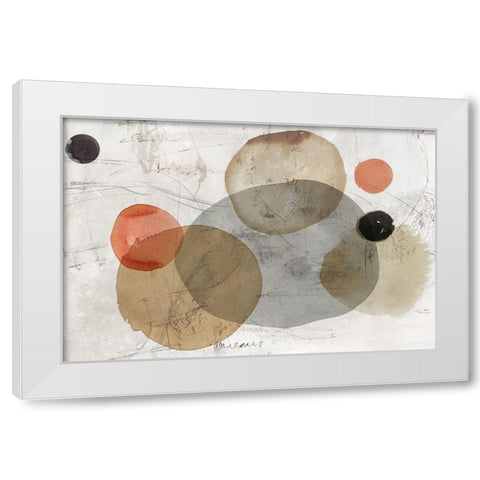 Soft Planets  White Modern Wood Framed Art Print by Reeves, Tom