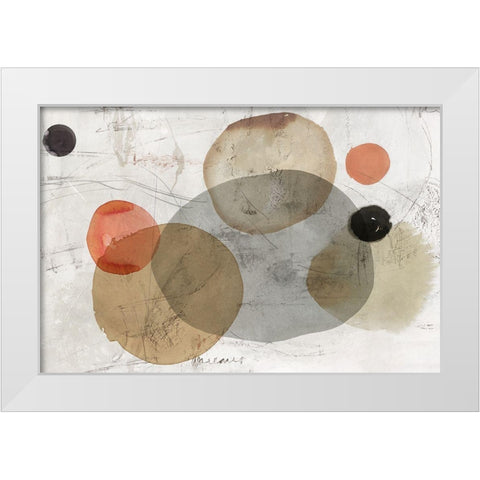 Soft Planets  White Modern Wood Framed Art Print by Reeves, Tom