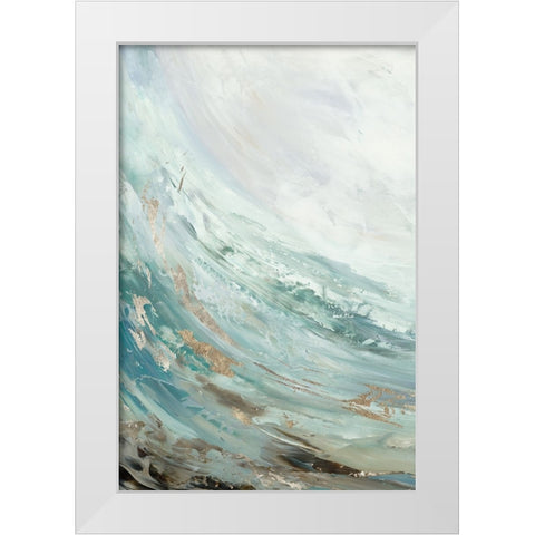 Rhythmic Waters I White Modern Wood Framed Art Print by Reeves, Tom