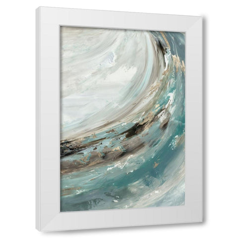 Rhythmic Waters III White Modern Wood Framed Art Print by Reeves, Tom