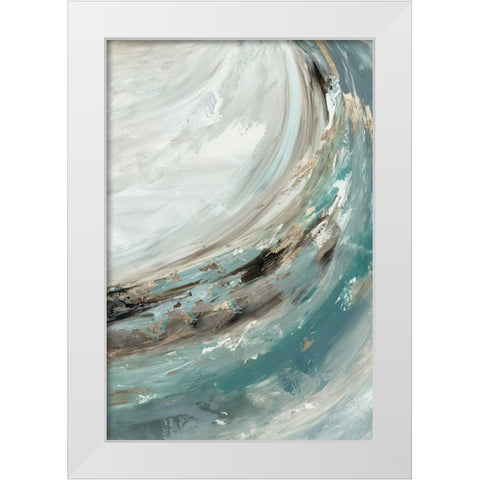 Rhythmic Waters III White Modern Wood Framed Art Print by Reeves, Tom