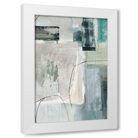 Metamorphosis Blue II White Modern Wood Framed Art Print by Reeves, Tom