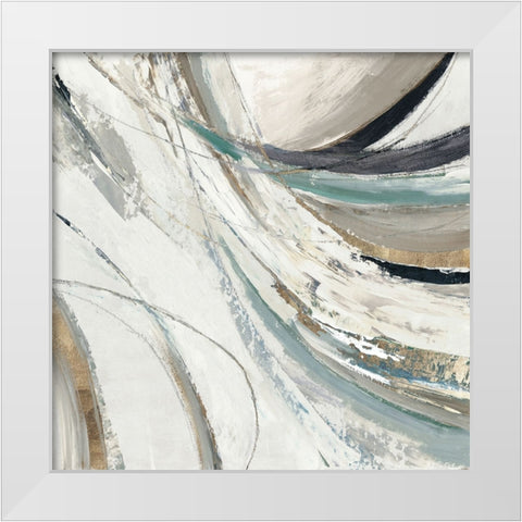 Transcendent Visions I White Modern Wood Framed Art Print by Reeves, Tom