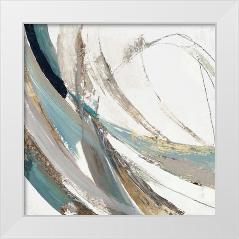 Transcendent Visions II White Modern Wood Framed Art Print by Reeves, Tom