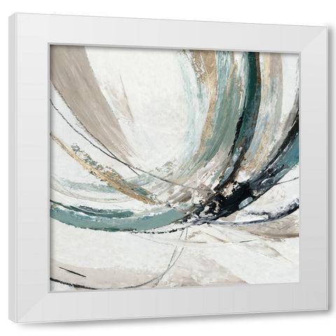 Transcendent Visions III White Modern Wood Framed Art Print by Reeves, Tom