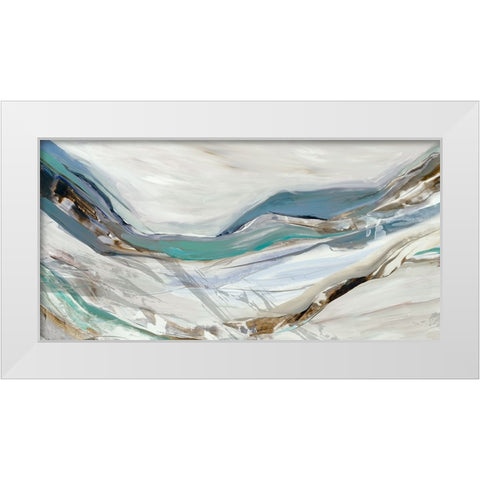 Infinite Impressions I White Modern Wood Framed Art Print by Reeves, Tom