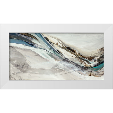 Infinite Impressions II White Modern Wood Framed Art Print by Reeves, Tom