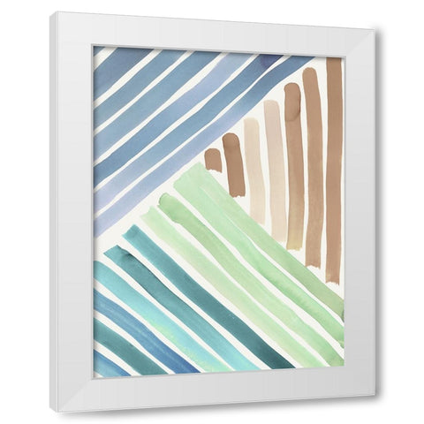 Spectral Symphony II White Modern Wood Framed Art Print by Reeves, Tom