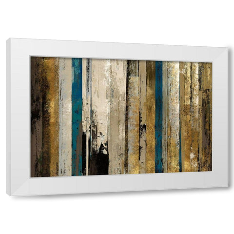Gold Forest White Modern Wood Framed Art Print by Reeves, Tom