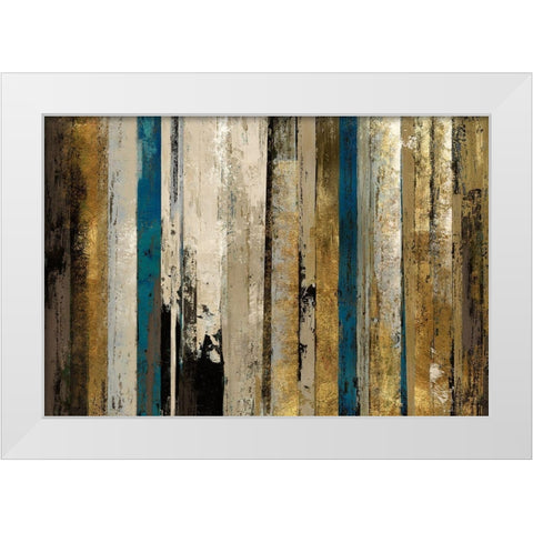 Gold Forest White Modern Wood Framed Art Print by Reeves, Tom
