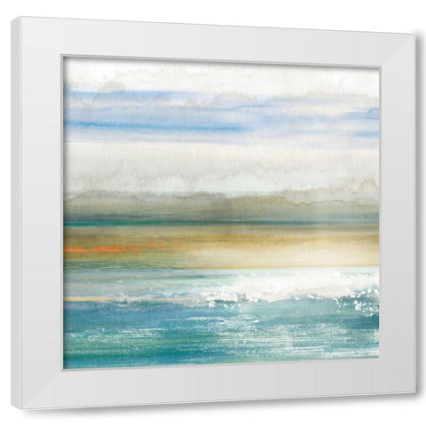 Dawning I White Modern Wood Framed Art Print by Reeves, Tom