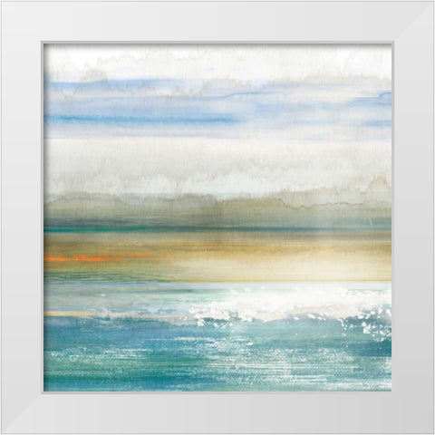 Dawning I White Modern Wood Framed Art Print by Reeves, Tom