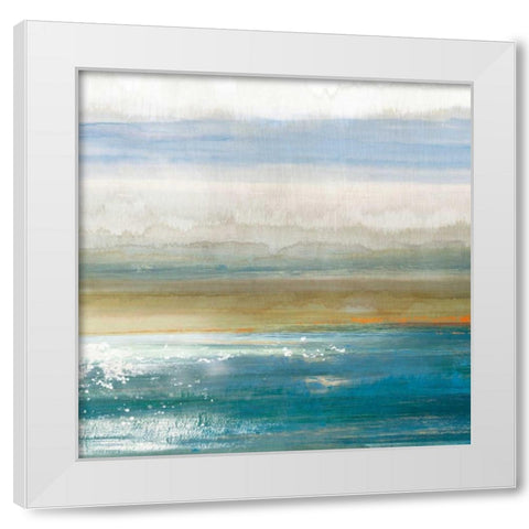 Dawning II White Modern Wood Framed Art Print by Reeves, Tom