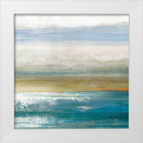 Dawning II White Modern Wood Framed Art Print by Reeves, Tom