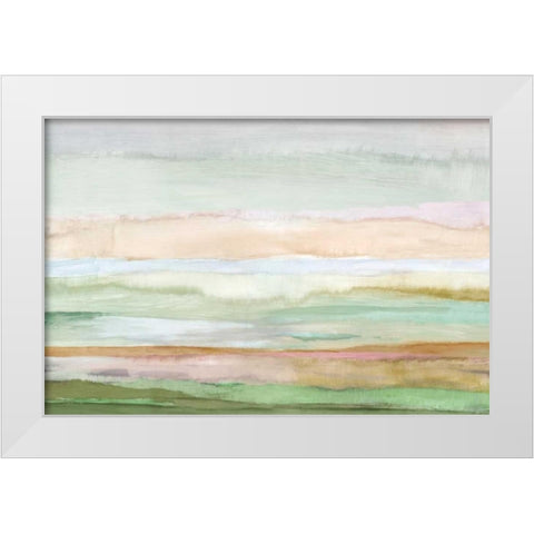 Pursuit White Modern Wood Framed Art Print by Reeves, Tom