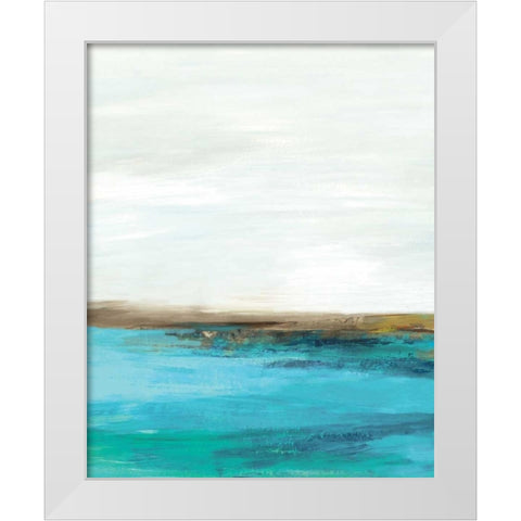 Pastoral Landscape I White Modern Wood Framed Art Print by Reeves, Tom