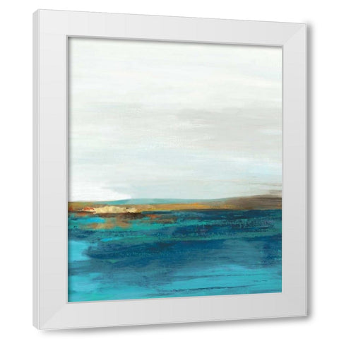 Pastoral Landscape II White Modern Wood Framed Art Print by Reeves, Tom