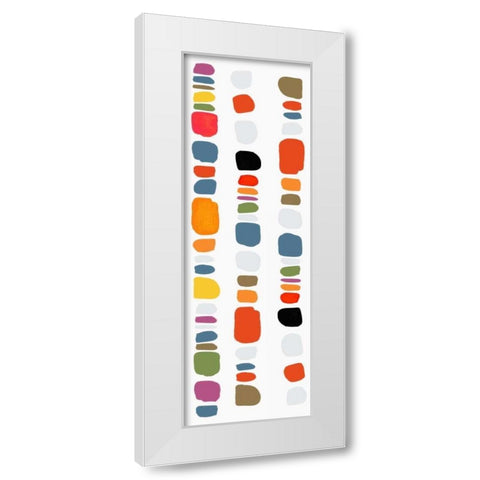 Pebble I White Modern Wood Framed Art Print by Reeves, Tom