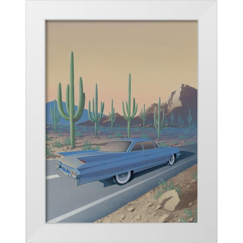 Saguaro National Park White Modern Wood Framed Art Print by Courtney, Richard