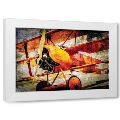 Fokker Tri White Modern Wood Framed Art Print by James, Richard