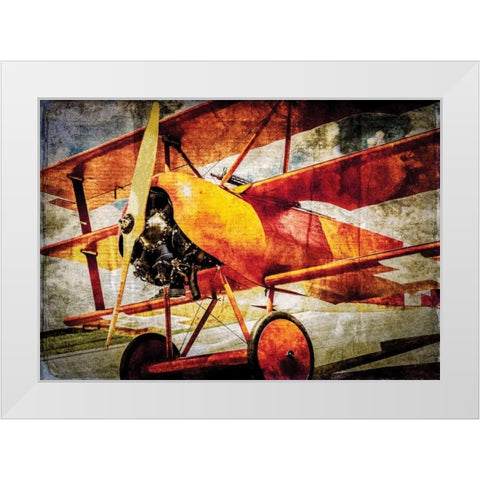 Fokker Tri White Modern Wood Framed Art Print by James, Richard