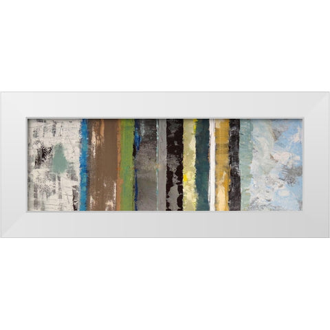 Lines of Distinction III White Modern Wood Framed Art Print by Plamer, Ruth