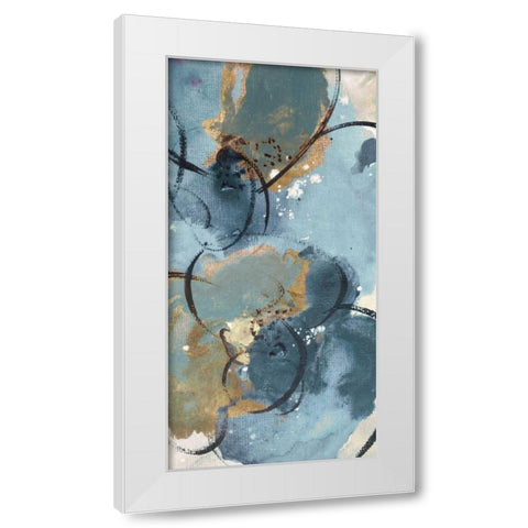 Softly Blushing II White Modern Wood Framed Art Print by Palmer, Ruther