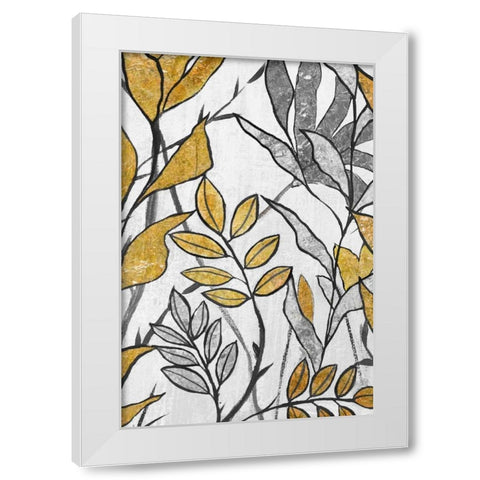 Seedlings II White Modern Wood Framed Art Print by Palmer, Ruther