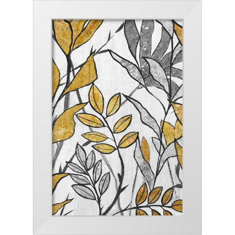 Seedlings II White Modern Wood Framed Art Print by Palmer, Ruther