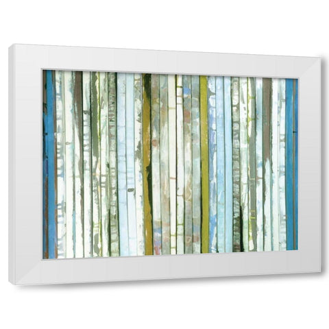 Day at the Beach White Modern Wood Framed Art Print by Palmer, Ruth