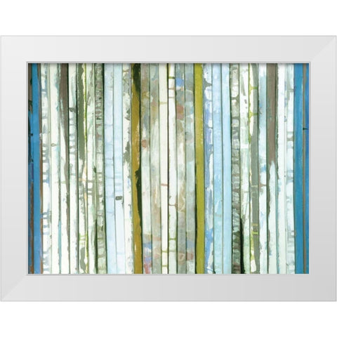 Day at the Beach White Modern Wood Framed Art Print by Palmer, Ruth