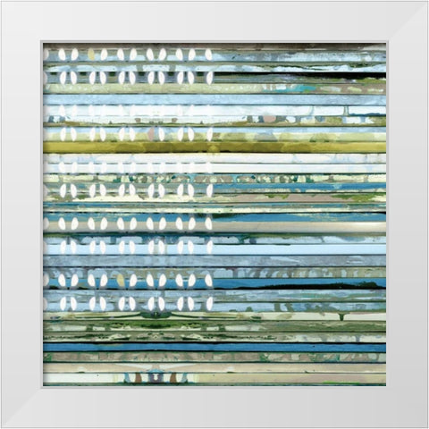 Horizontal Ends White Modern Wood Framed Art Print by Palmer, Ruth