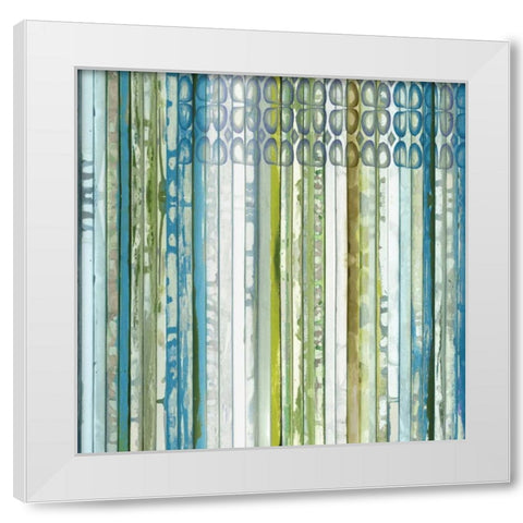 Vertical Ends White Modern Wood Framed Art Print by Palmer, Ruth