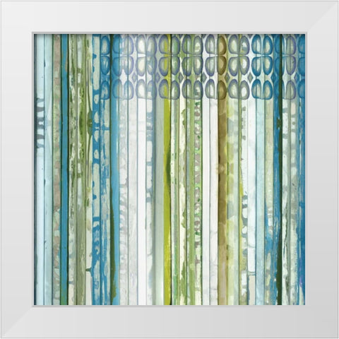 Vertical Ends White Modern Wood Framed Art Print by Palmer, Ruth
