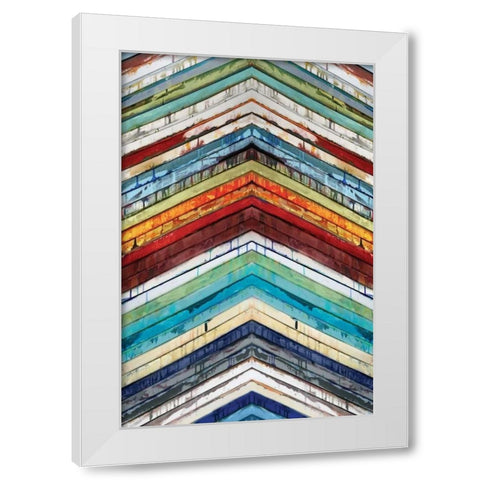 Going Up White Modern Wood Framed Art Print by Palmer, Ruth