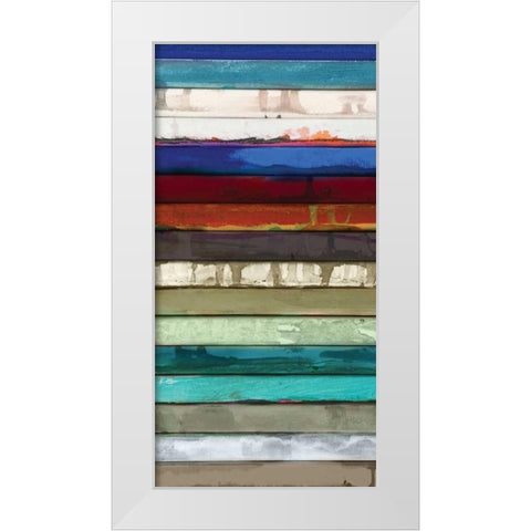 Stack I White Modern Wood Framed Art Print by Palmer, Ruth