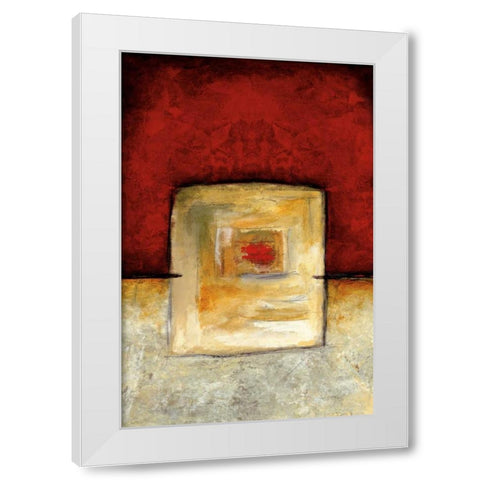 Short  White Modern Wood Framed Art Print by Ridgers, Lisa