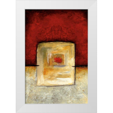 Short  White Modern Wood Framed Art Print by Ridgers, Lisa