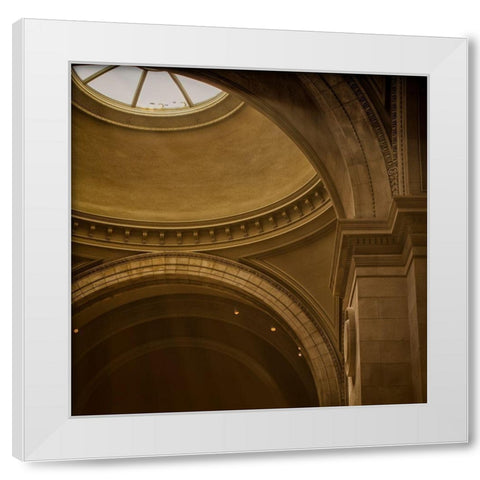 Museum III White Modern Wood Framed Art Print by Schenck, Robert